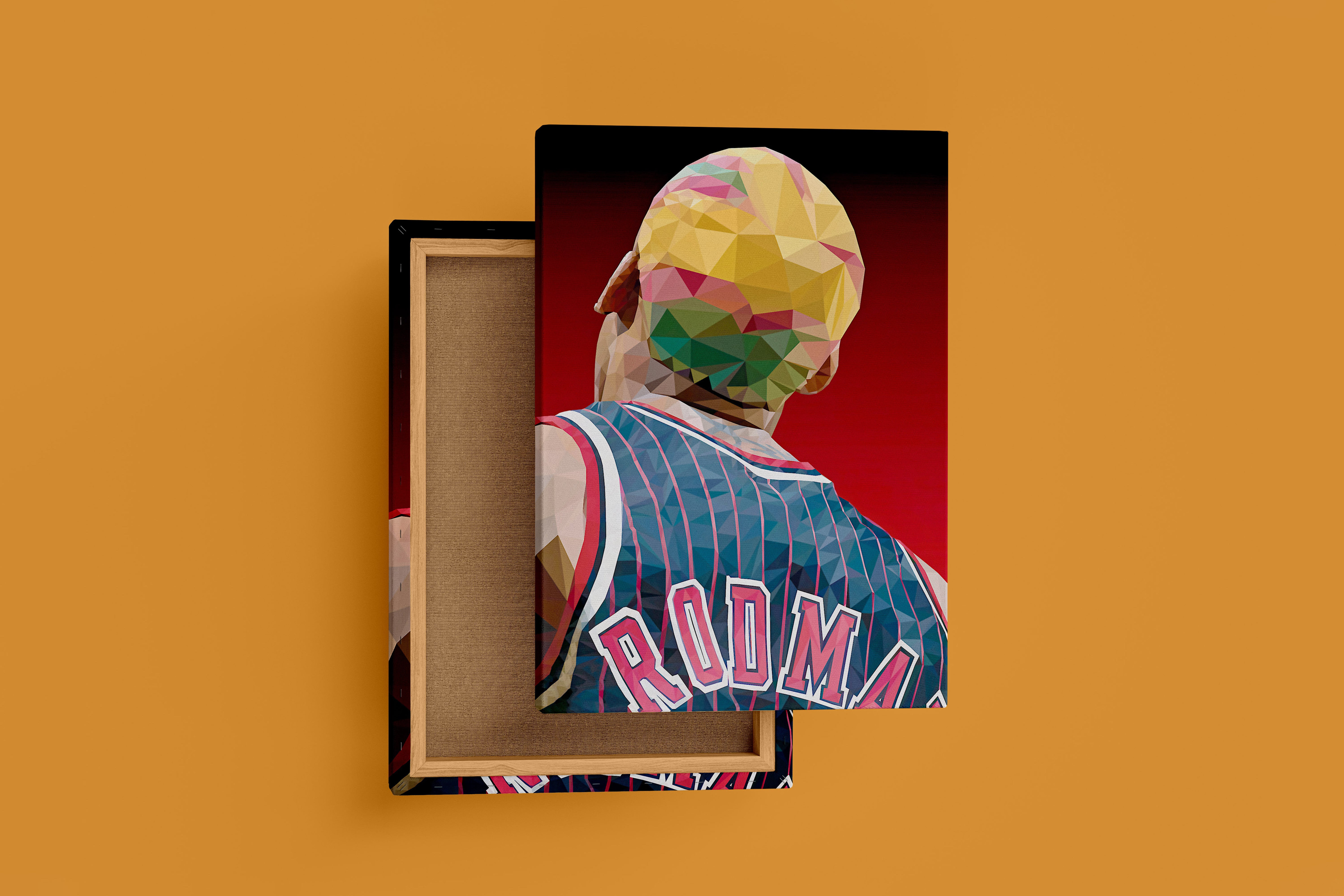 head model 1, dennis rodman, sport, kanvas tablo – WALLIVO