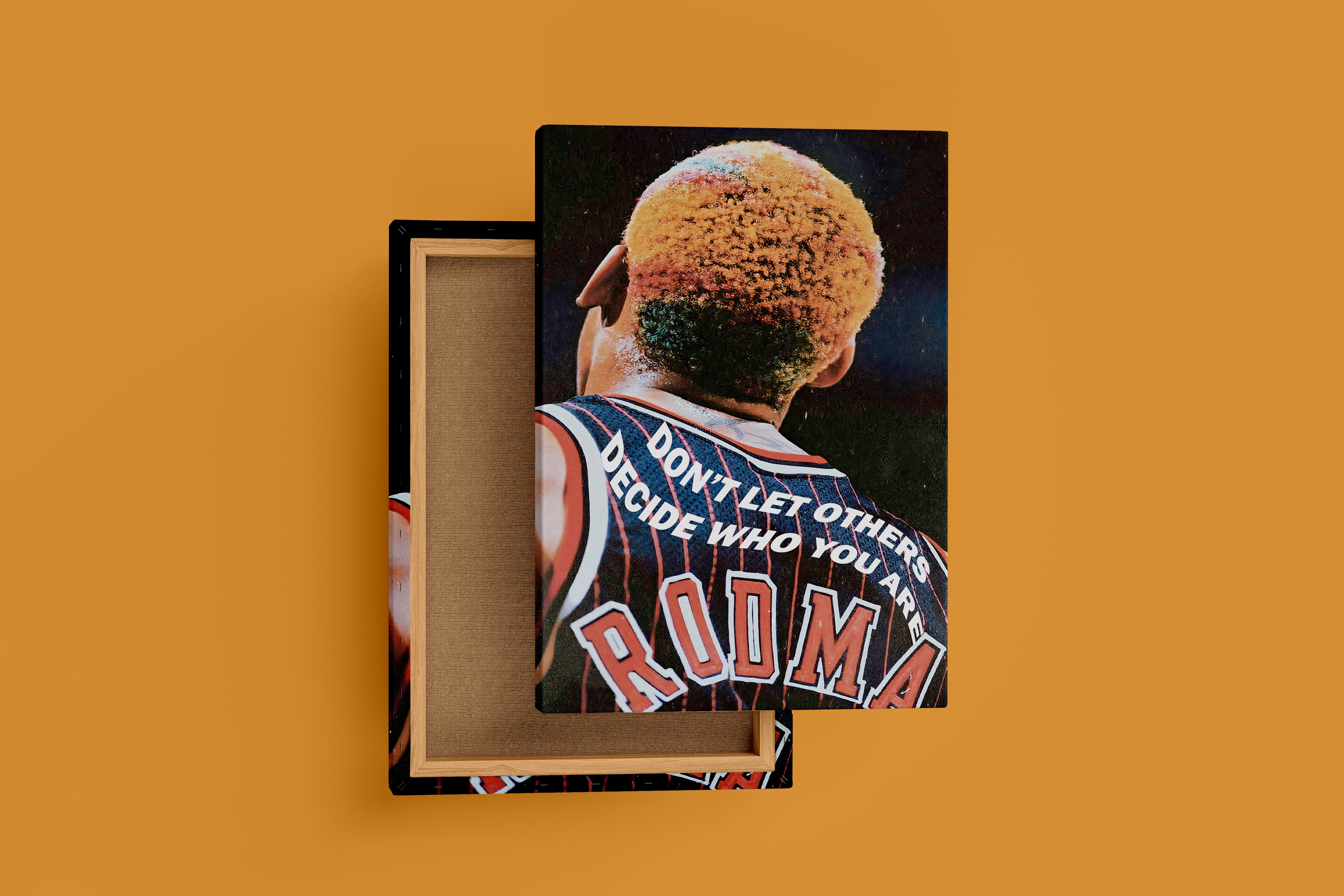 don't let others, dennis rodman, sport, kanvas tablo