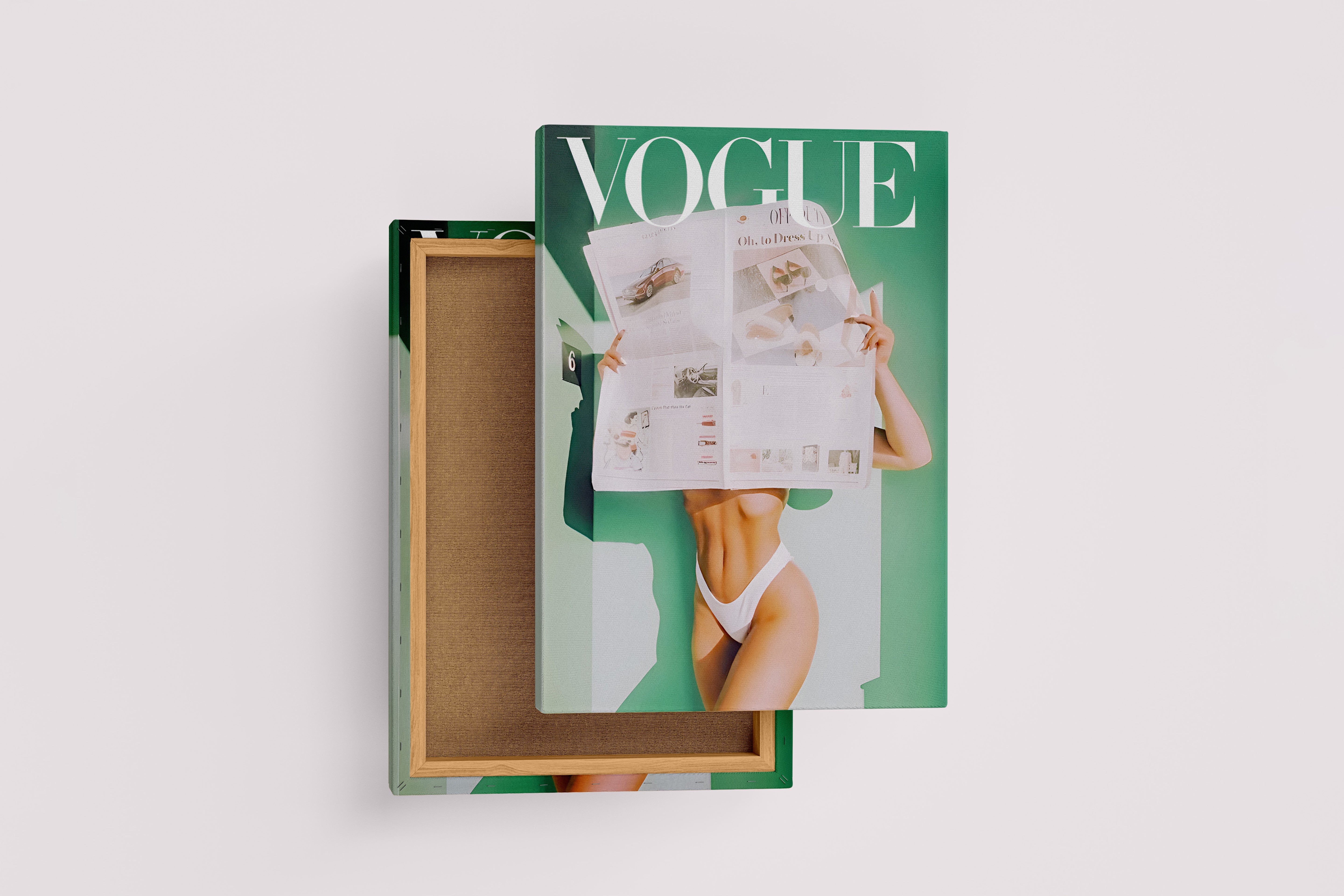 vogue, sanat, art, newspaper, model, kadın, kanvas tablo