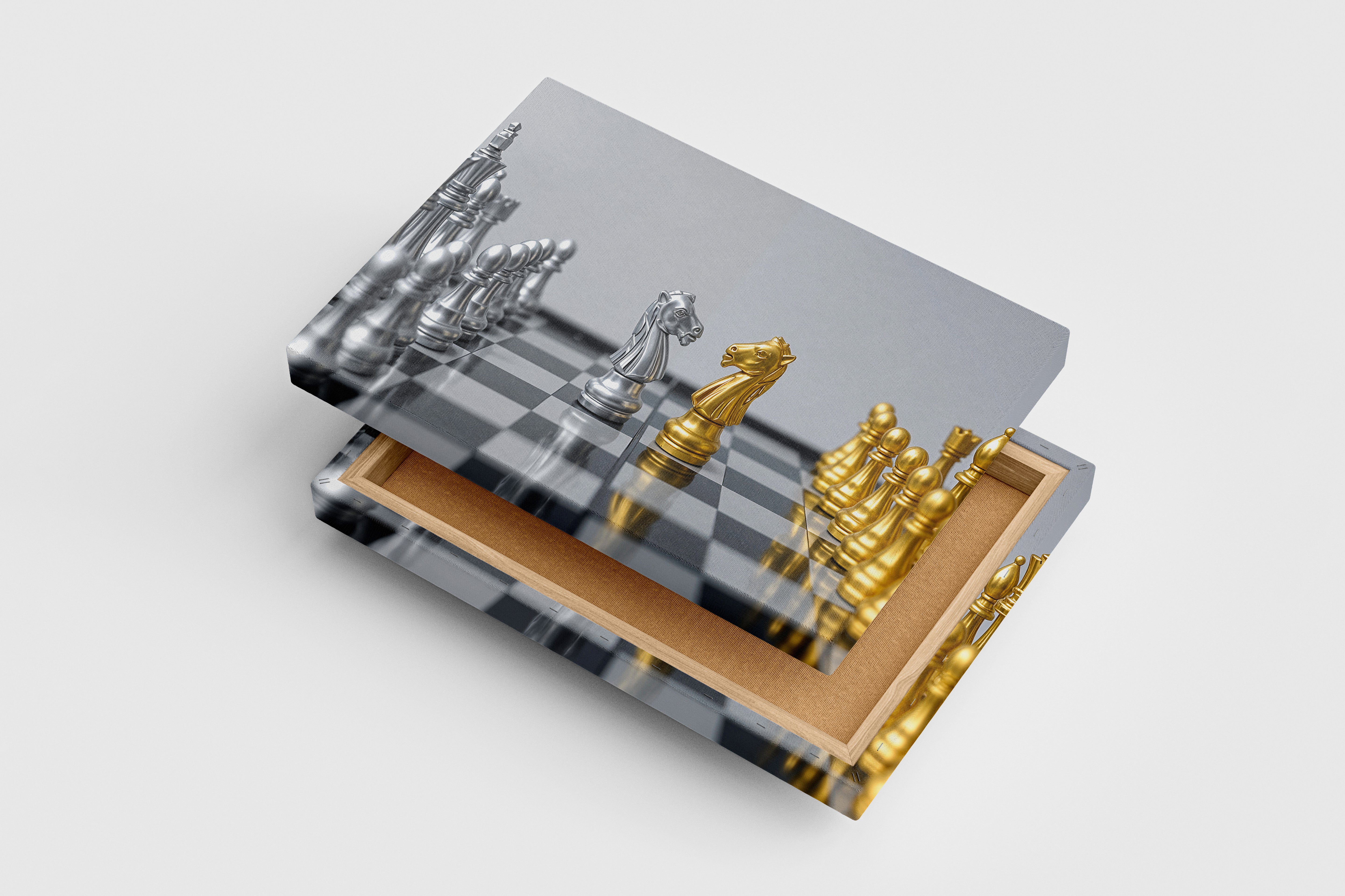 modern chess, art, kanvas tablo