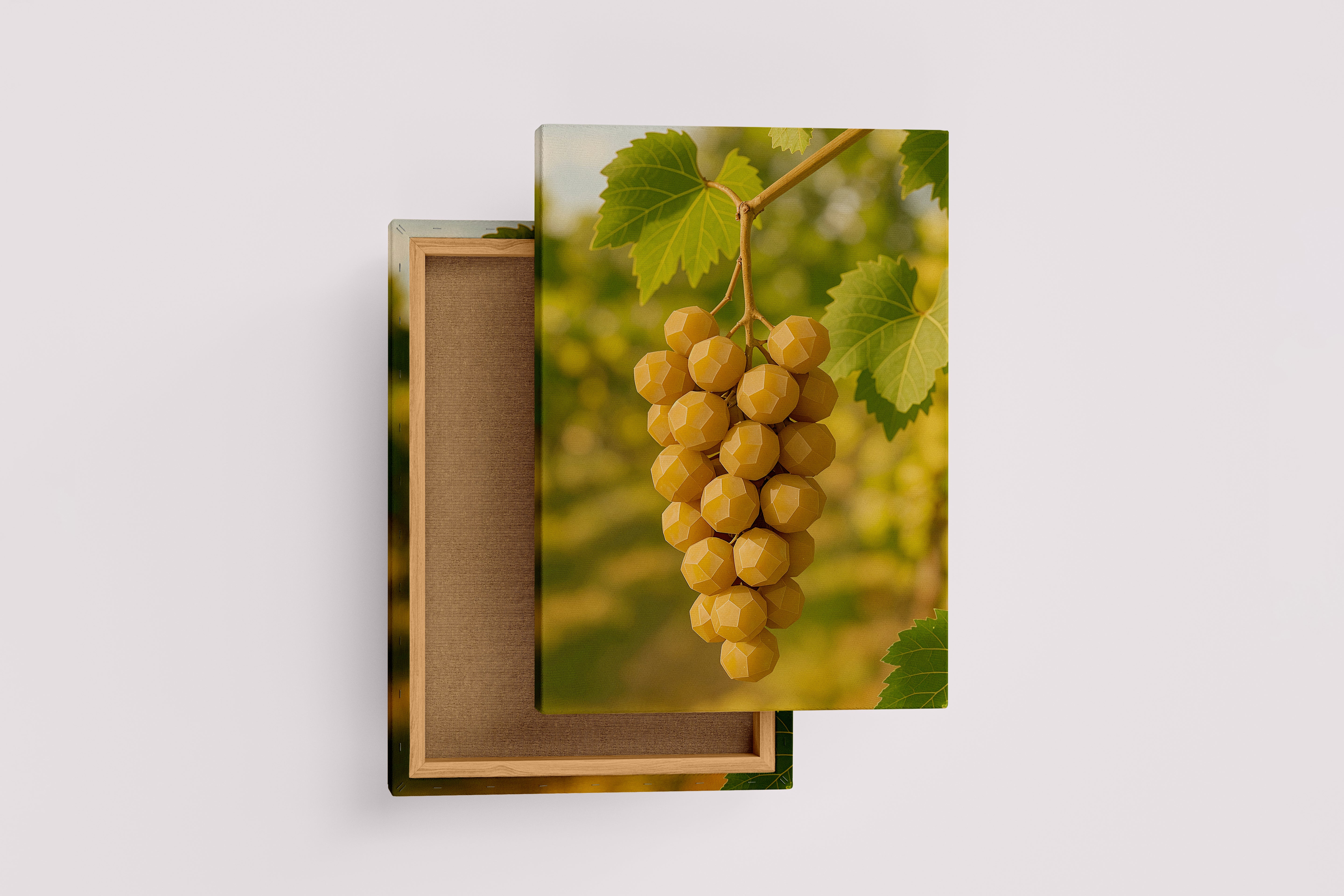 ai creation, polygon orange grapes, ai art, art, kanvas tablo