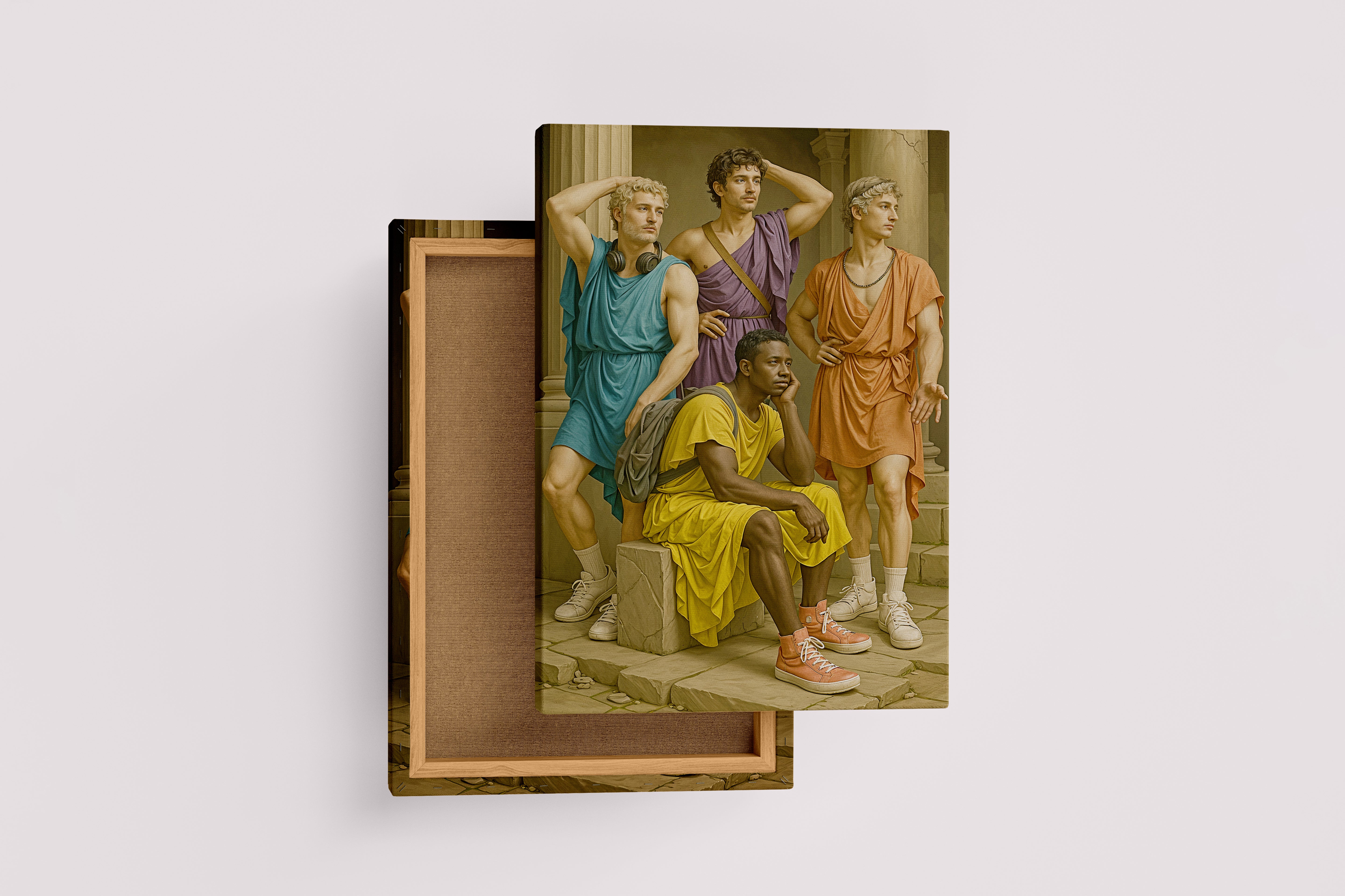 ai creation, modern rome, ai art, art, kanvas tablo