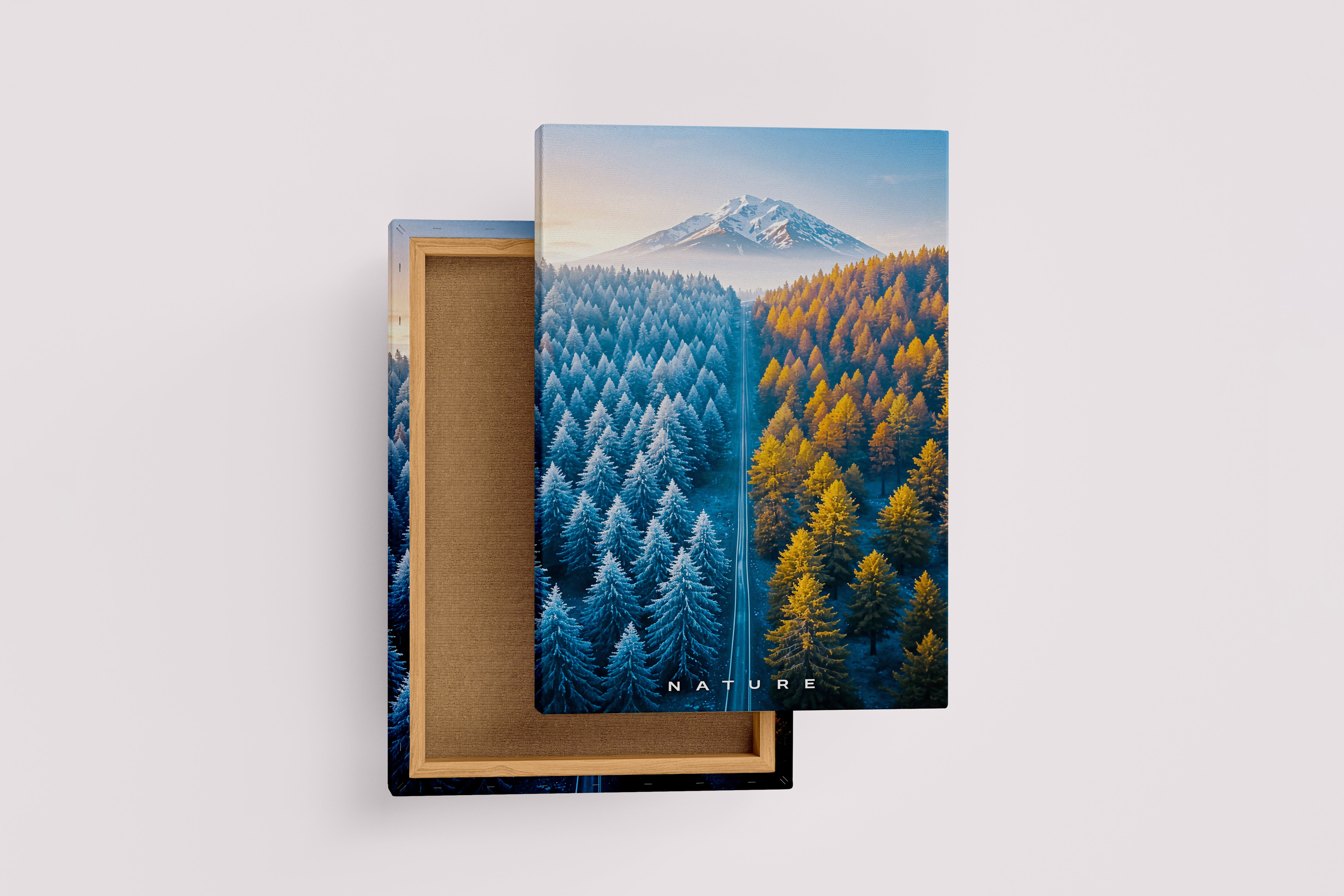 ai creation, 2 seasons in one frame, ai art, art, kanvas tablo