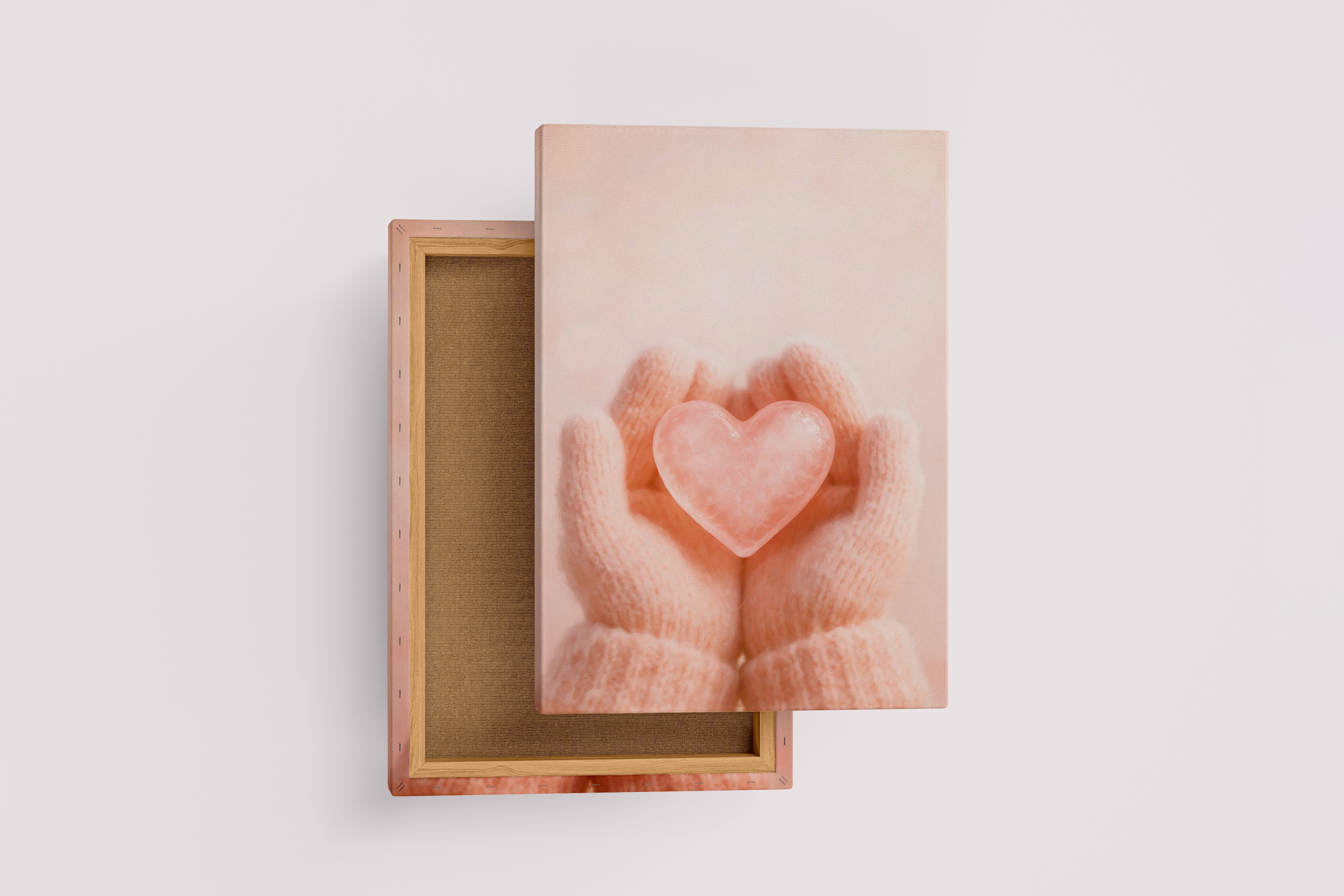 ai creation, a handful of hearts in the childs hands, ai art, art, kanvas tablo