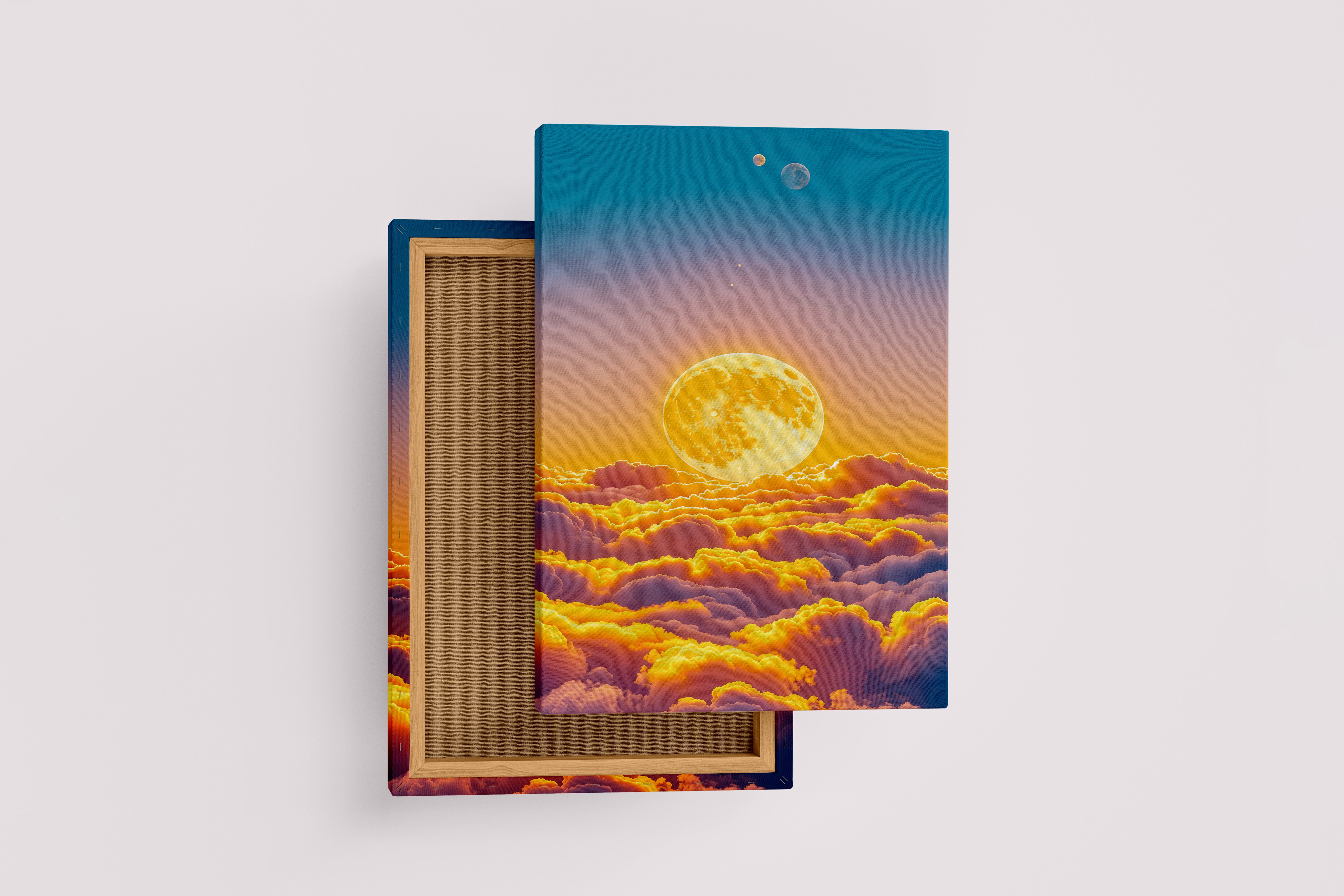 ai creation, the sun appearing above the clouds, andromeda, ai art, art, kanvas tablo