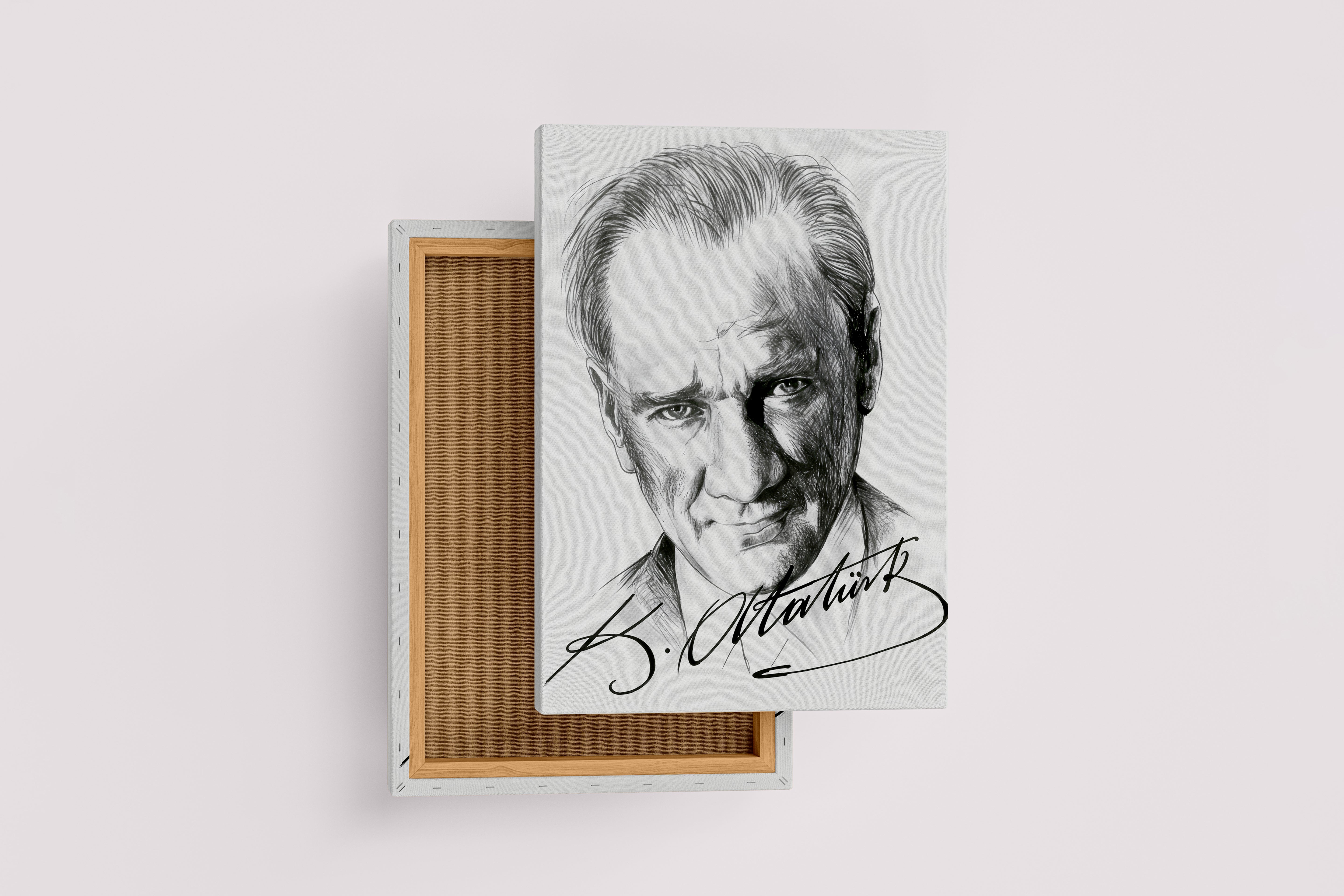 Atatürk portre model 3, art, kanvas tablo