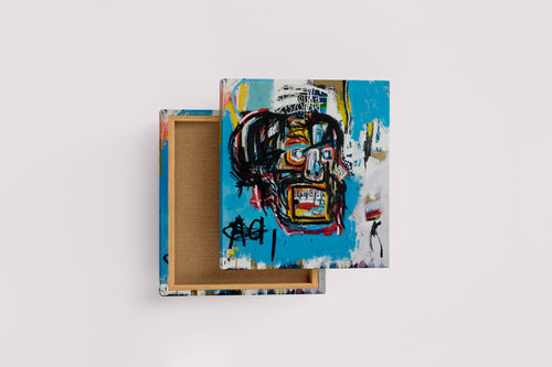 Jean-Michel Basquiat'nın İkonik Başyapıtı Untitled (Kurukafa) Sokak Sanatı Kanvas Tablo
