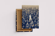 ai creation, the man in the middle of unknown faces, ai art, art, kanvas tablo