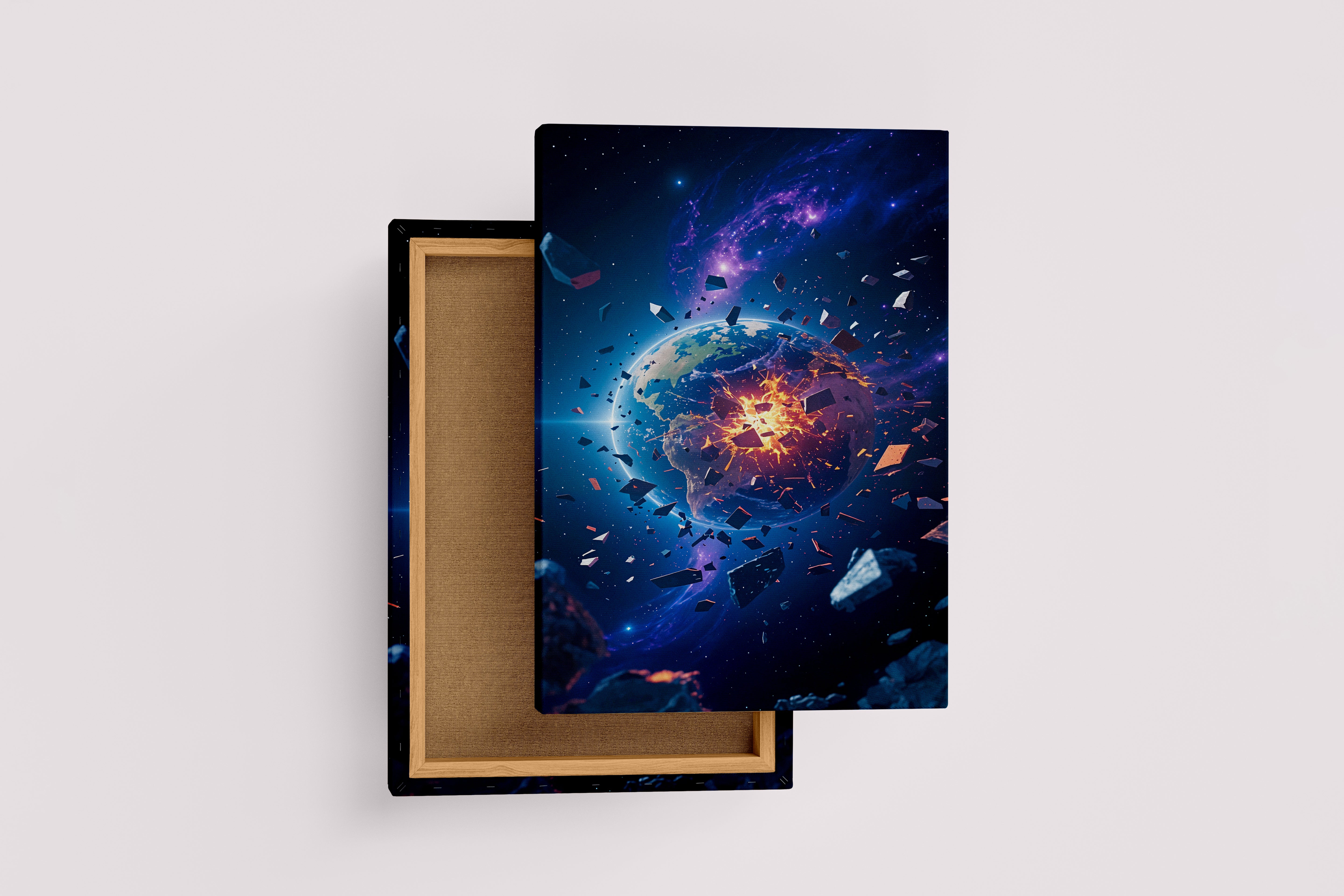 ai creation, as the world explodes, andromeda, ai art, art, kanvas tablo