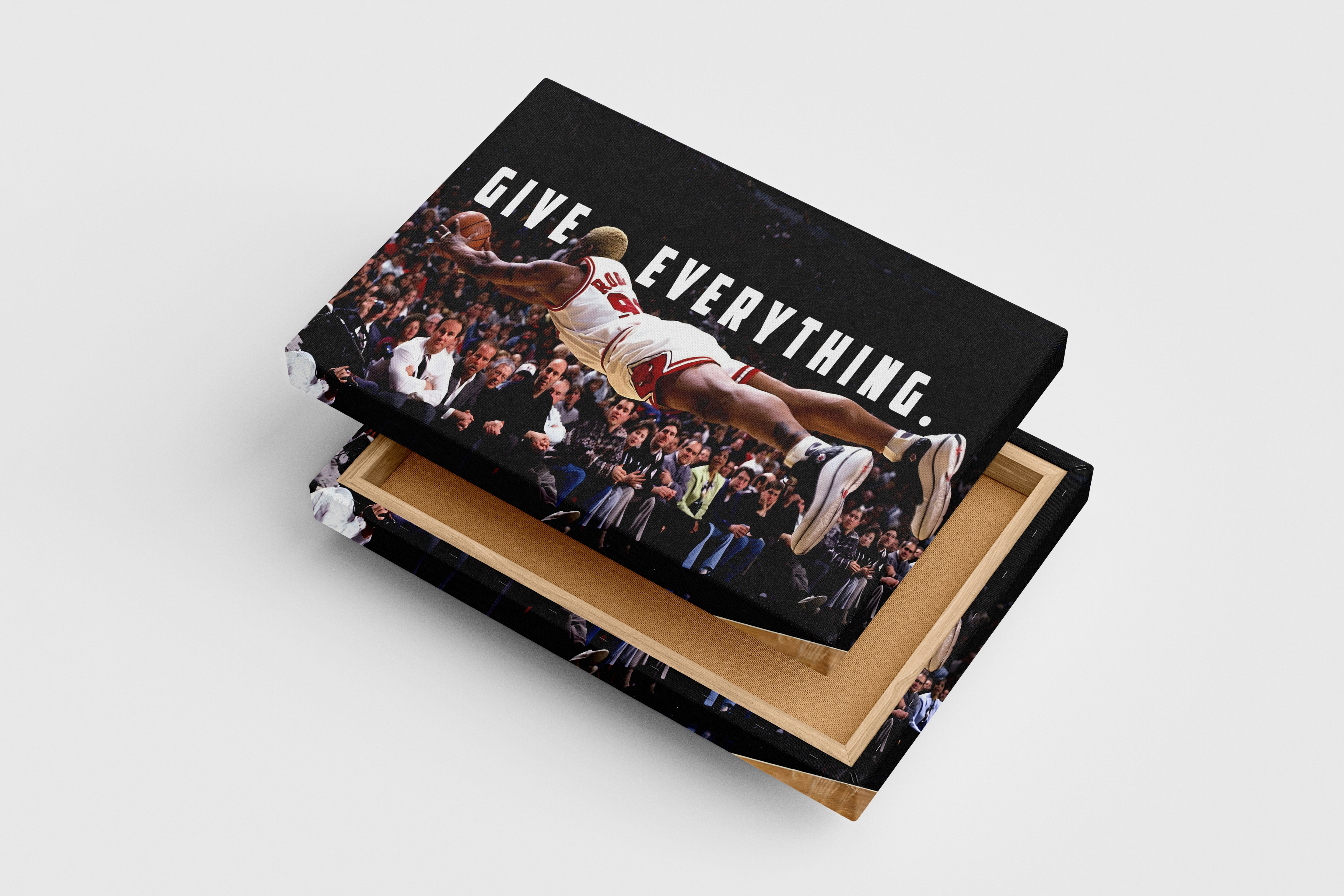 give everything, dennis rodman, sport, kanvas tablo