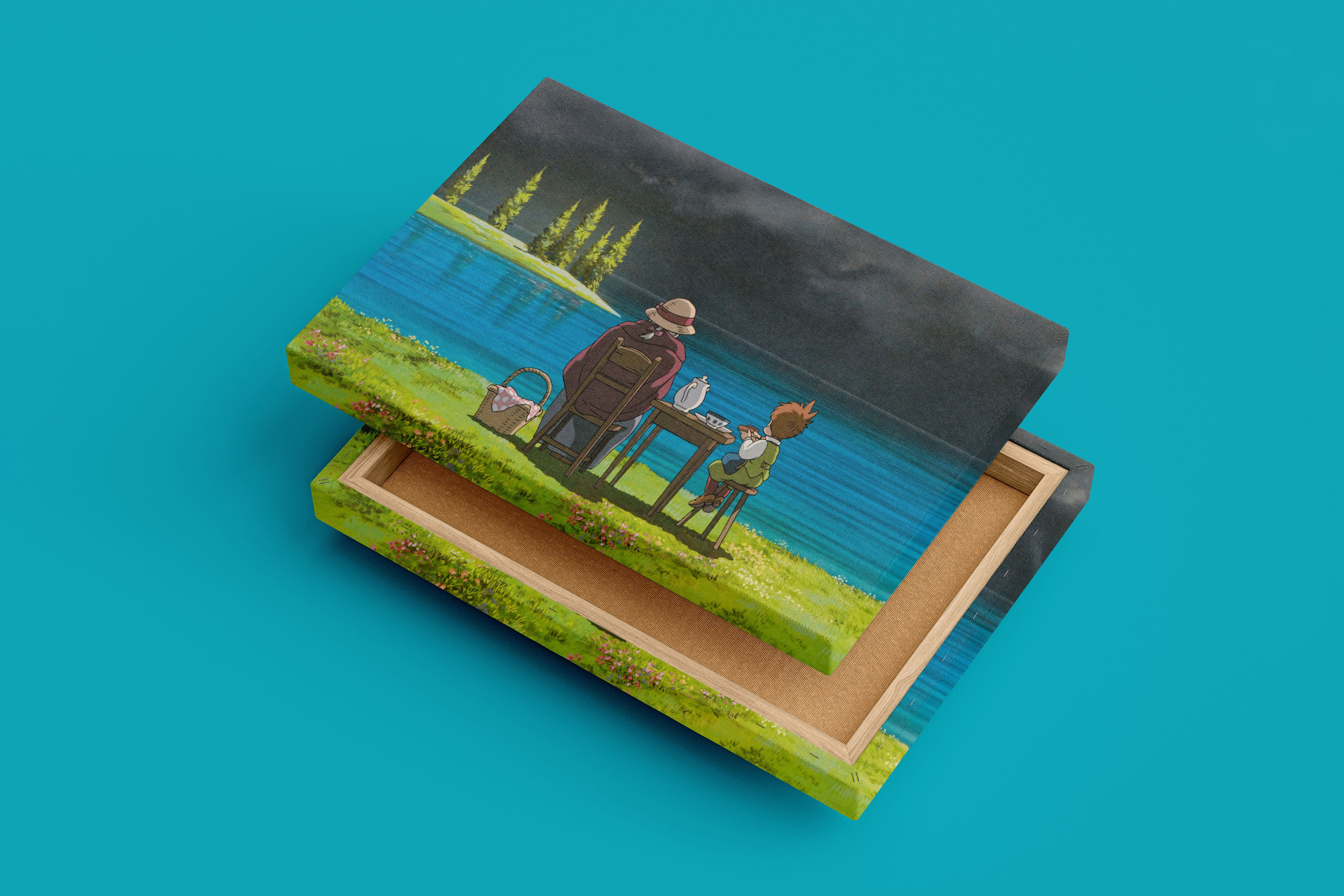 howls moving castle model 9, anime, studio ghibli theme, art, kanvas tablo
