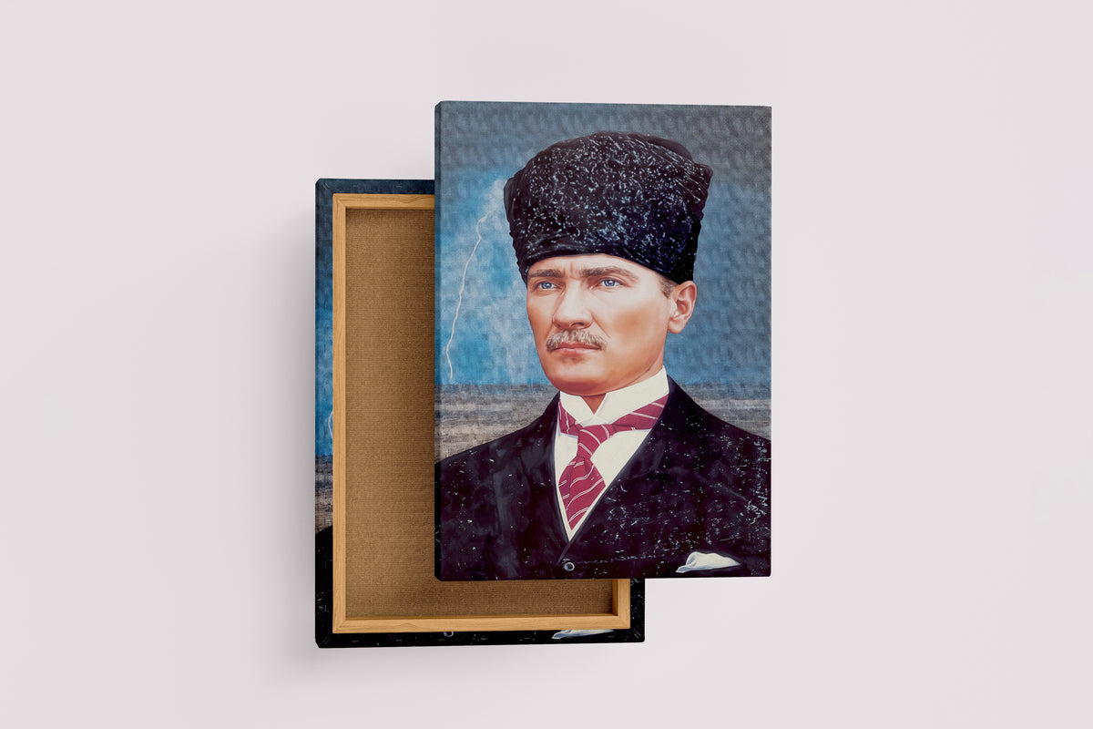 Atatürk portre model 5, art, kanvas tablo