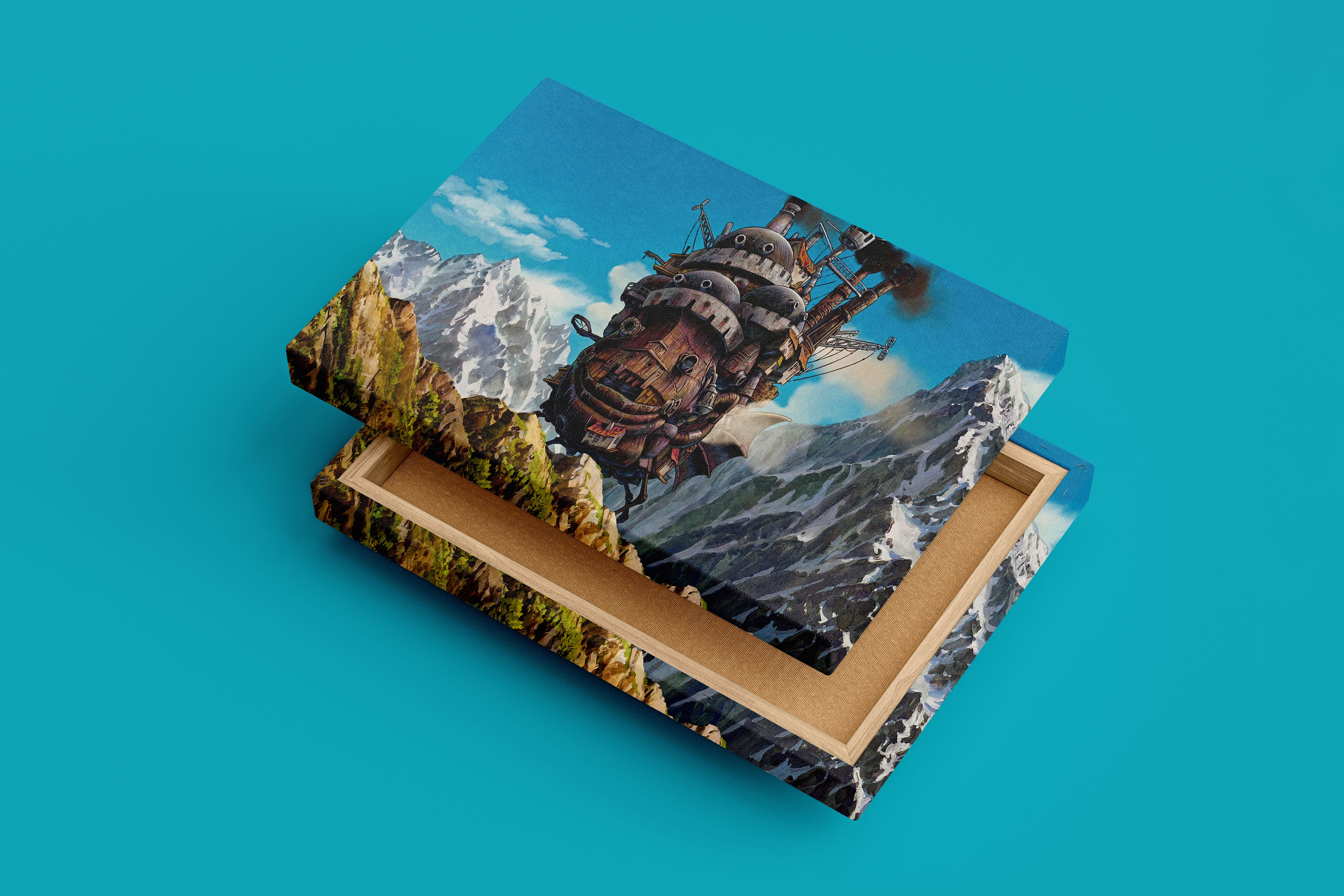 howls moving castle model 11, anime, studio ghibli theme, art, kanvas tablo