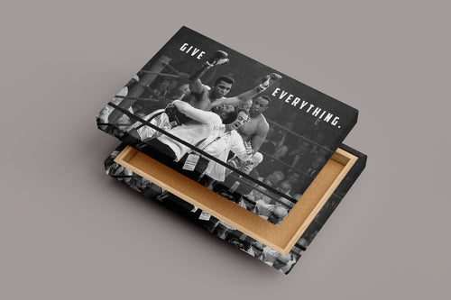 Muhammad Ali, give everything, quote, art, kanvas tablo