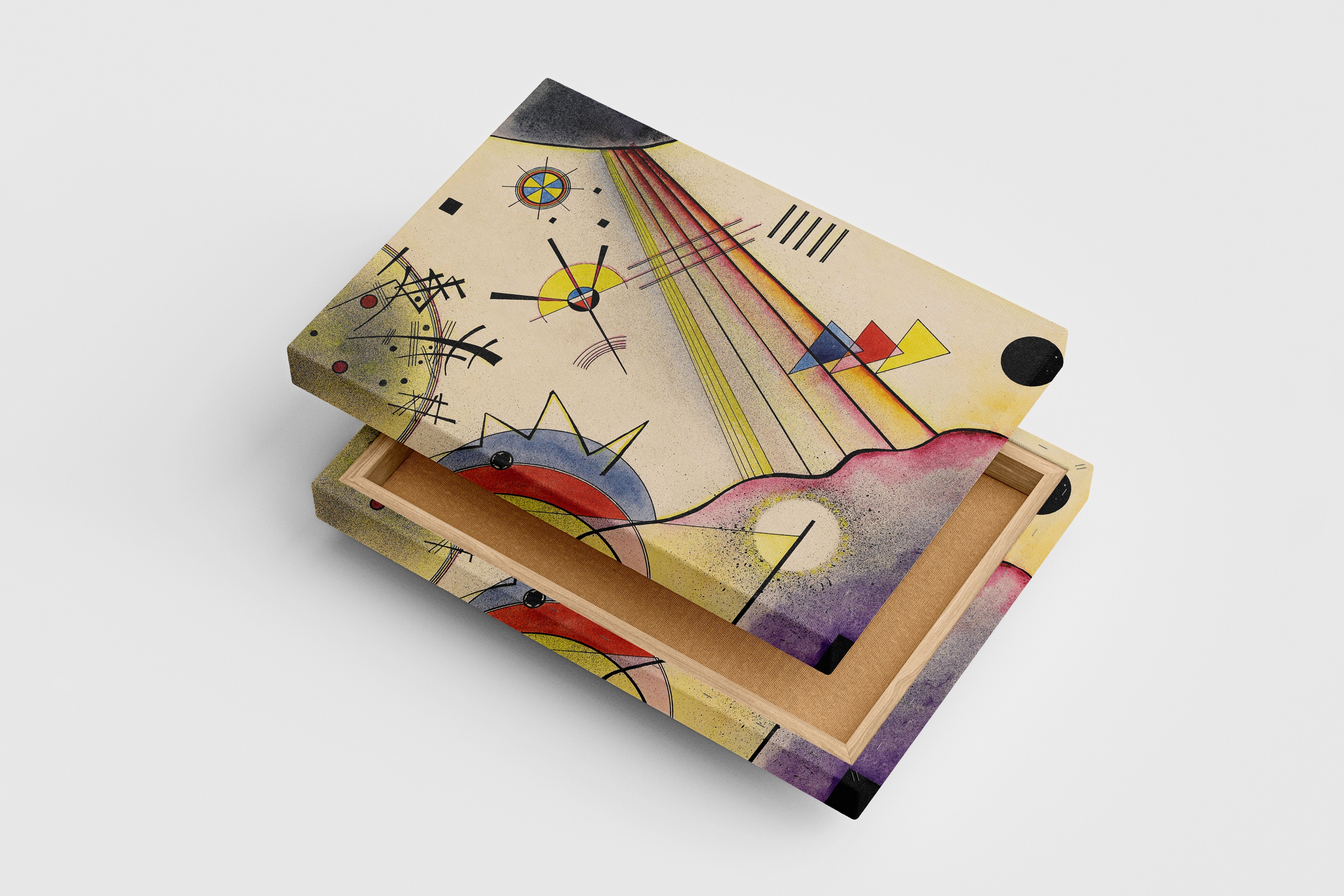 Wassily Kandinsky Ağır Kırmızı (Schweres Rot) Bauhaus Dönemi Kanvas Tablo