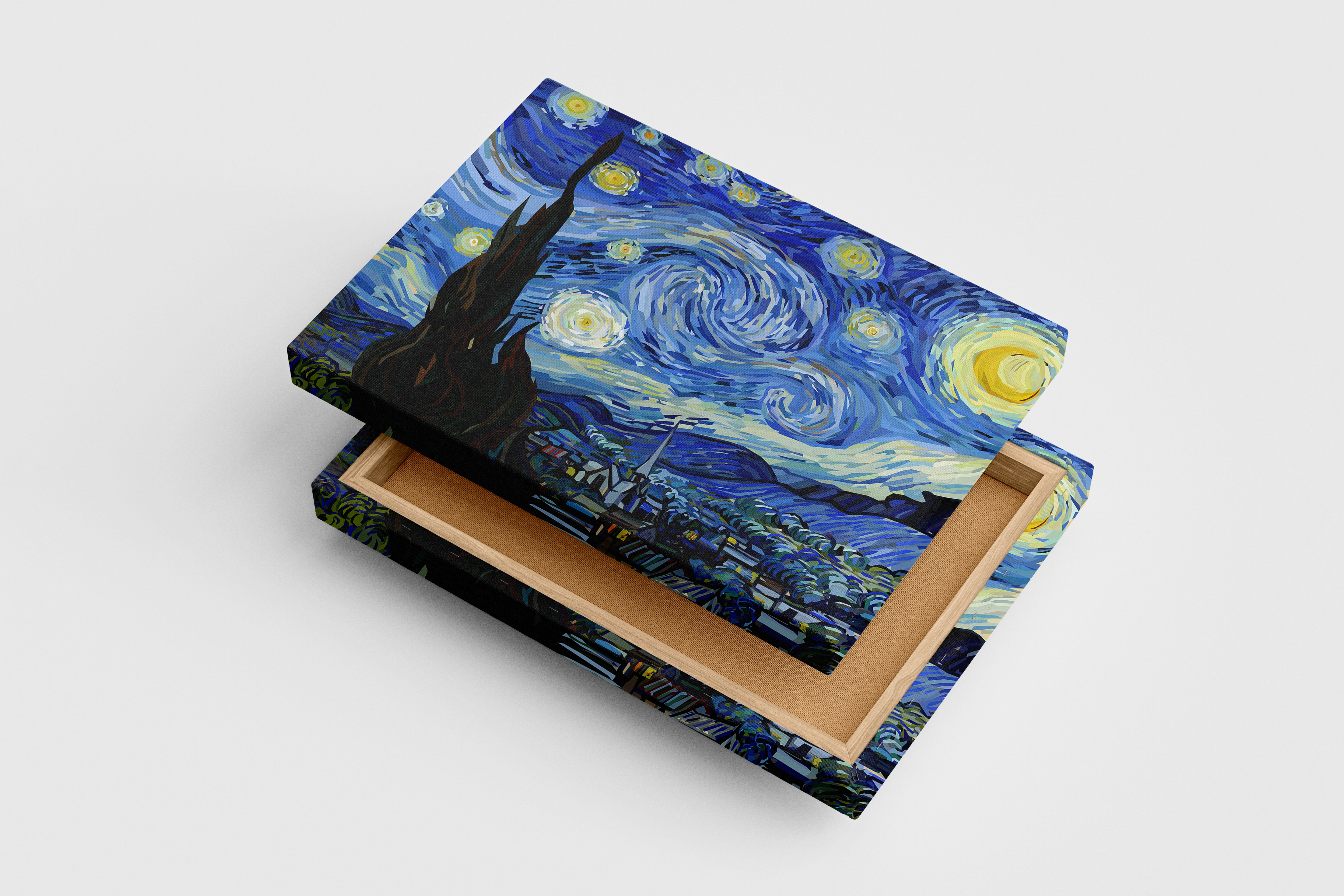 Vincent Van Gogh Yıldızlı Gece Efsanevi Sanat Kanvas Tablo