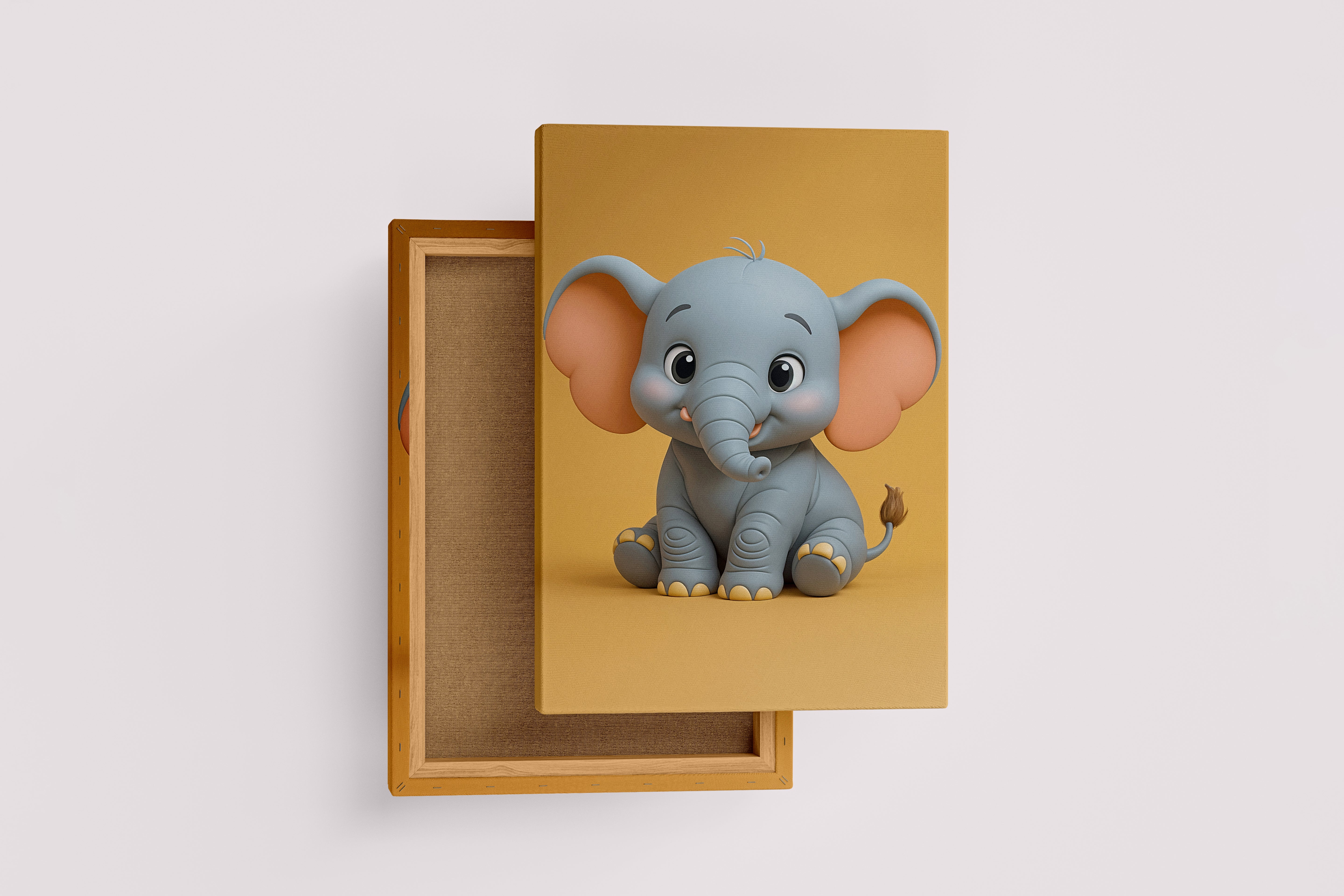 ai creation, cute little elephant, ai art, art, kanvas tablo
