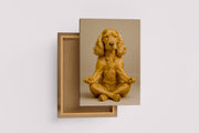 ai creation, dog performing yoga model 1, ai art, art, kanvas tablo