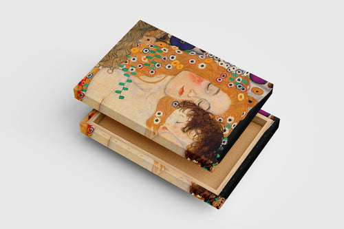 Gustav Klimt'in Şefkat Dolu Başyapıtı Kadının Üç Çağı (Anne ve Çocuk) Kanvas Tablo