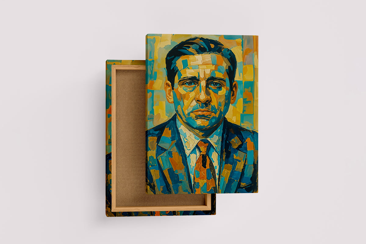 ai creation, the office, michael ceremony, ai art, art, kanvas tablo