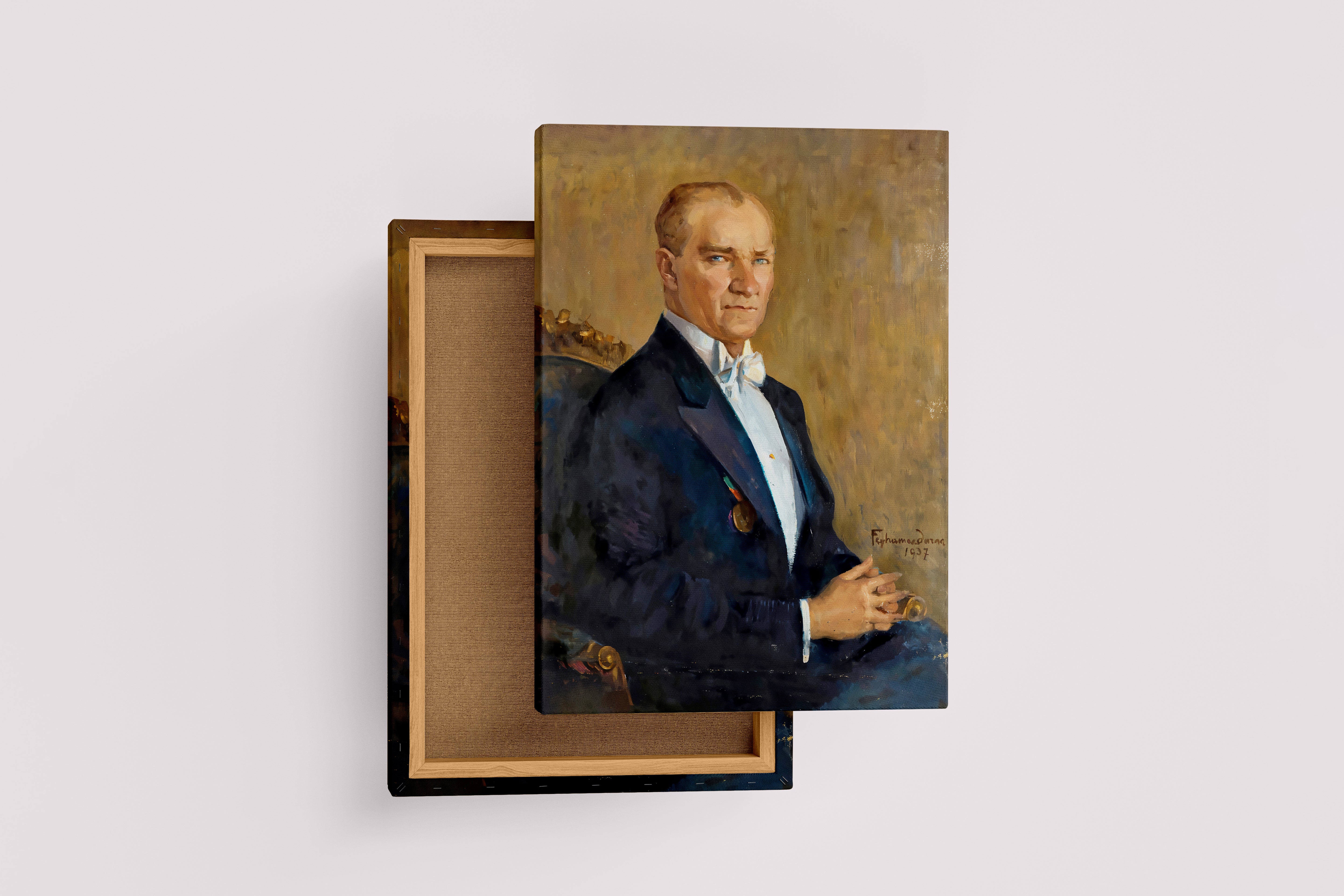 Atatürk portre model 4, art, kanvas tablo
