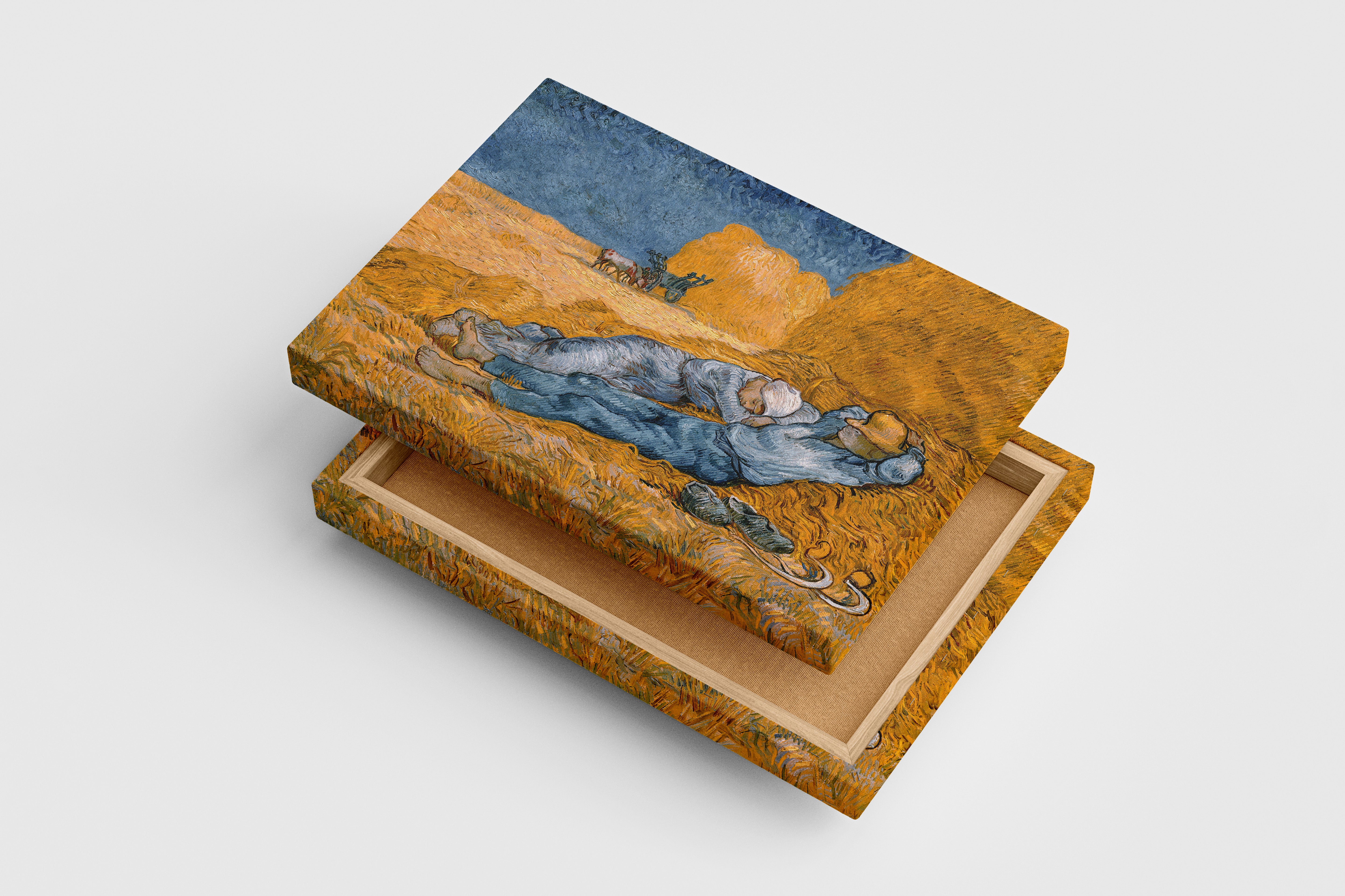 Van Gogh'un Millet Yorumu Öğle Uykusu (The Siesta) Post-Empresyonist Kanvas Tablo