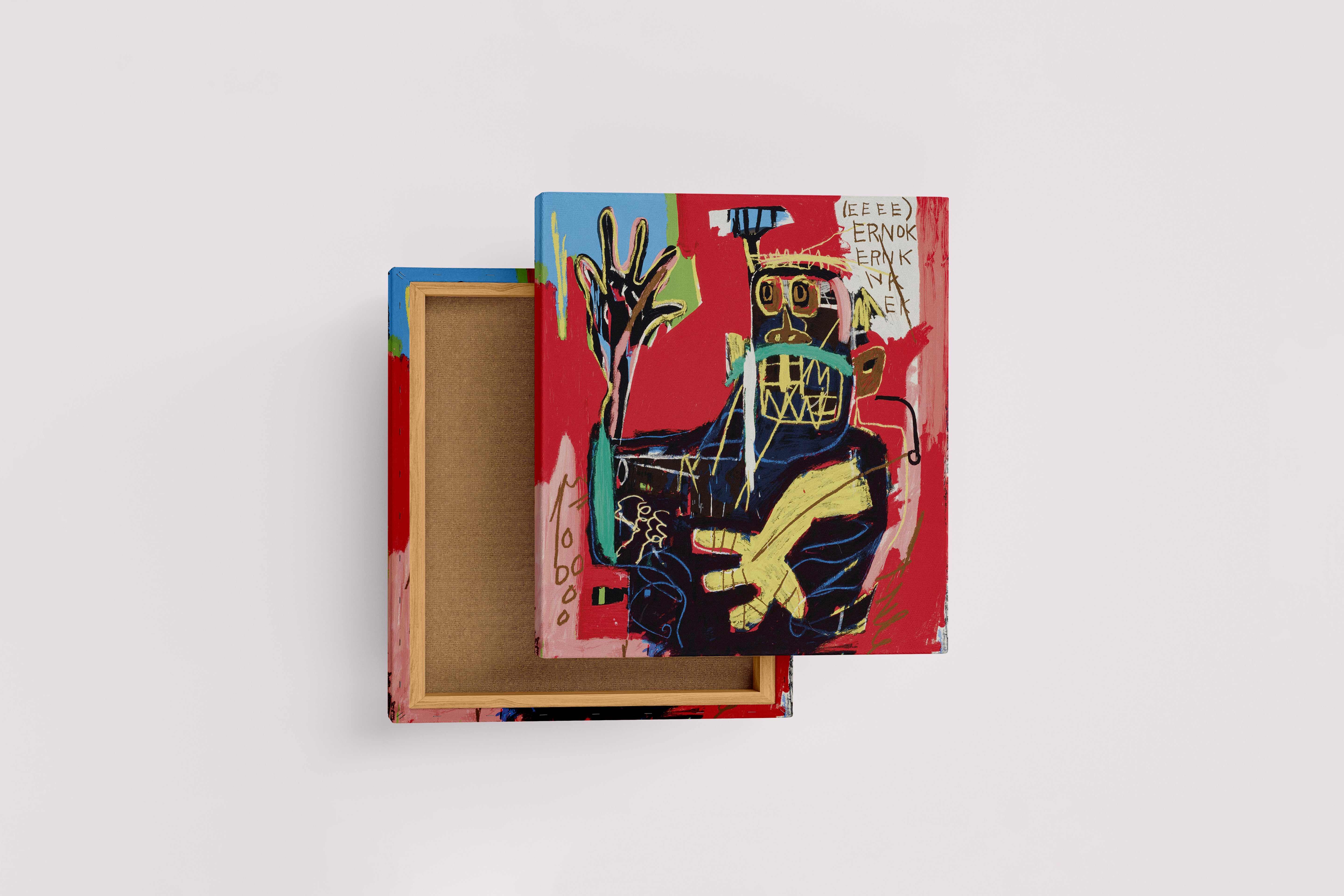 Jean-Michel Basquiat'nın Kahramanlık Simgesi Boksör (Untitled) Neo-Ekspresyonist Kanvas Tablo
