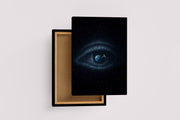 ai creation, stars shaped like eyes, orbiting the earth, ai art, art, kanvas tablo