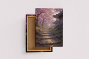 ai creation, asian themed garden, ai art, art, kanvas tablo