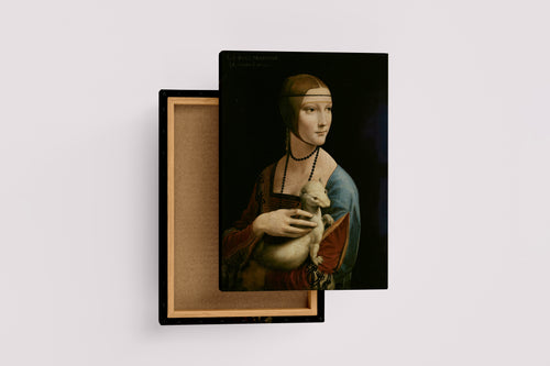 Leonardo da Vinci Erminli Kadın Kanvas Tablo
