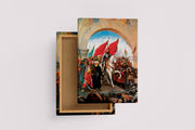 Fausto Zonaro İstanbul’un Fethi Fatih Sultan Mehmet Kanvas Tablo