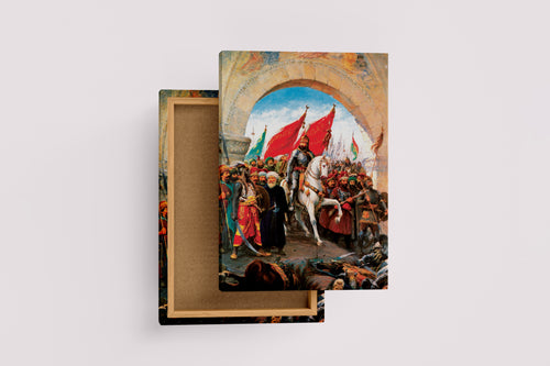Fausto Zonaro İstanbul’un Fethi Fatih Sultan Mehmet Kanvas Tablo