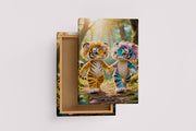ai creation, baby doll model 5, kid, tiger, ai art, art, kanvas tablo