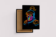 ai creation, laughing warrior skeleton, ai art, art, kanvas tablo