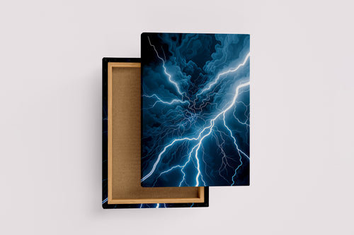 ai creation, dance of lightning, art, kanvas tablo