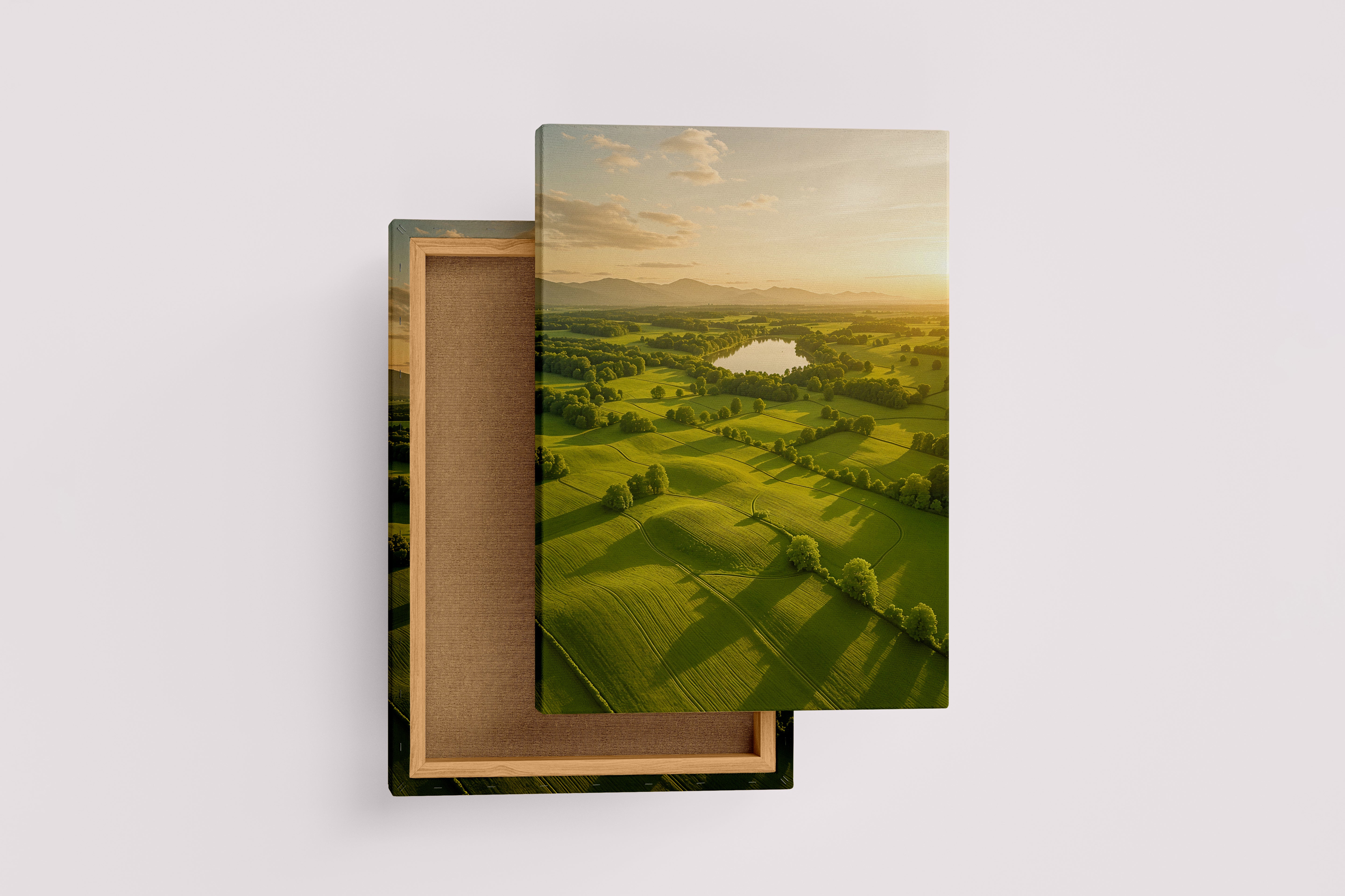 ai creation, lush green fields, ai art, art, kanvas tablo