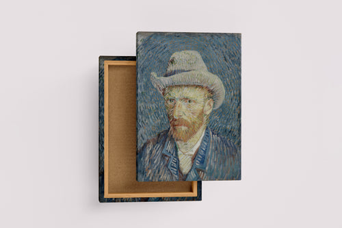 Vincent Van Gogh Gri Keçe Şapkalı Otoportre Kanvas Tablo