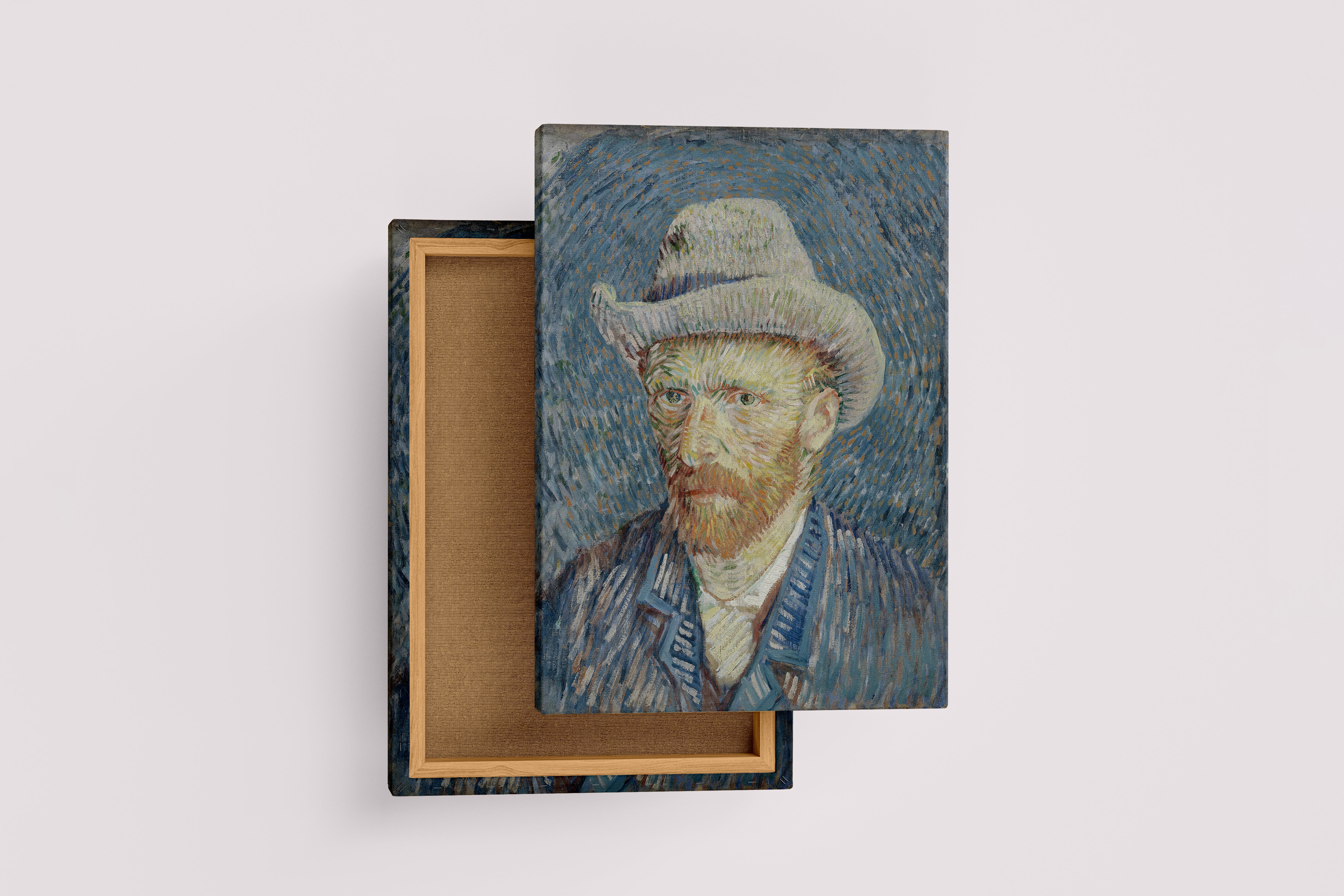 Vincent Van Gogh Gri Keçe Şapkalı Otoportre Kanvas Tablo
