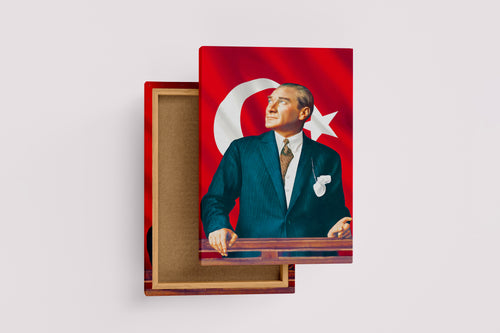 Atatürk portre model 19, art, kanvas tablo