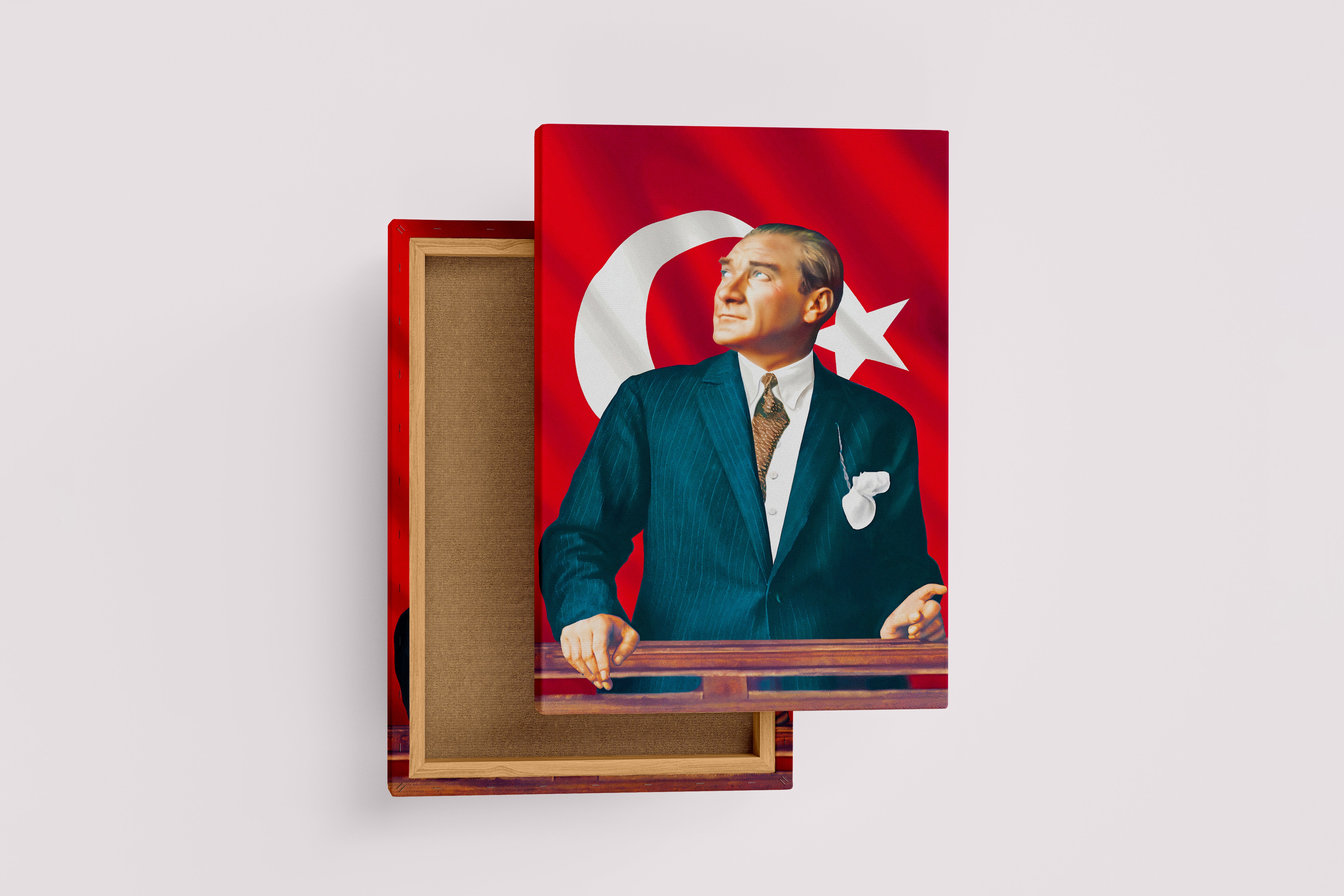 Atatürk portre model 19, art, kanvas tablo