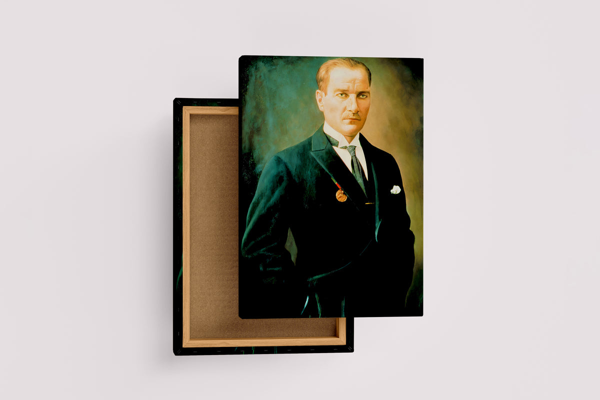 Atatürk portre model 14, art, kanvas tablo
