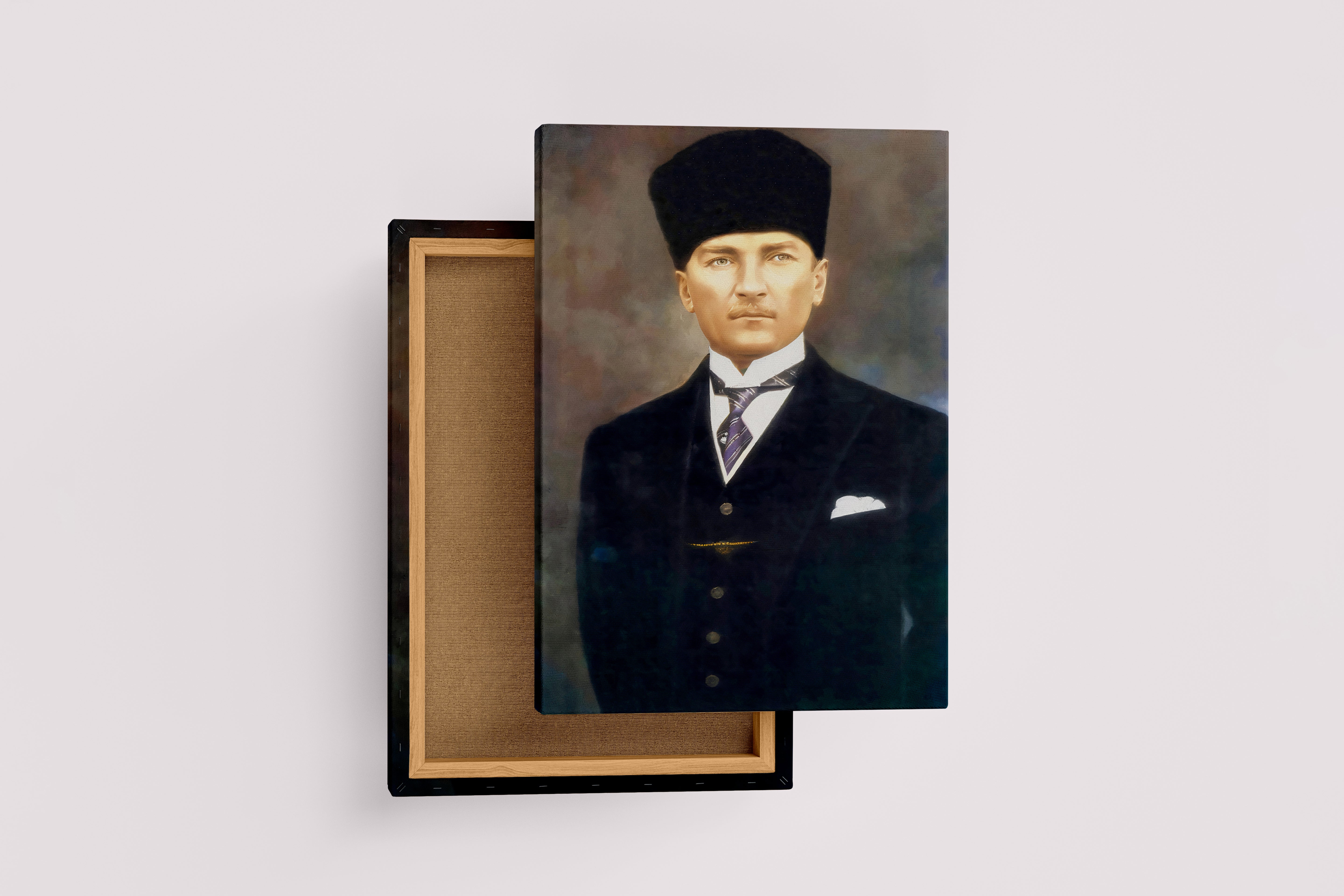 Atatürk portre model 18, art, kanvas tablo