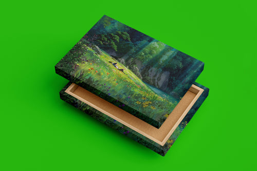 howls moving castle model 7, anime, studio ghibli theme, art, kanvas tablo