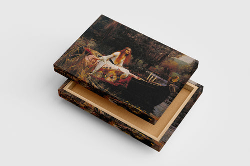 John William Waterhouse'un Romantik Başyapıtı Shalott Leydisi Prerafaelit Kanvas Tablo