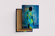 ai creation, asian flowers and asian women, colorful, ai art, art, kanvas tablo