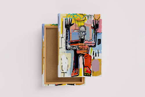 Jean-Michel Basquiat Basketball Goal Sokak Sanatı Kanvas Tablo