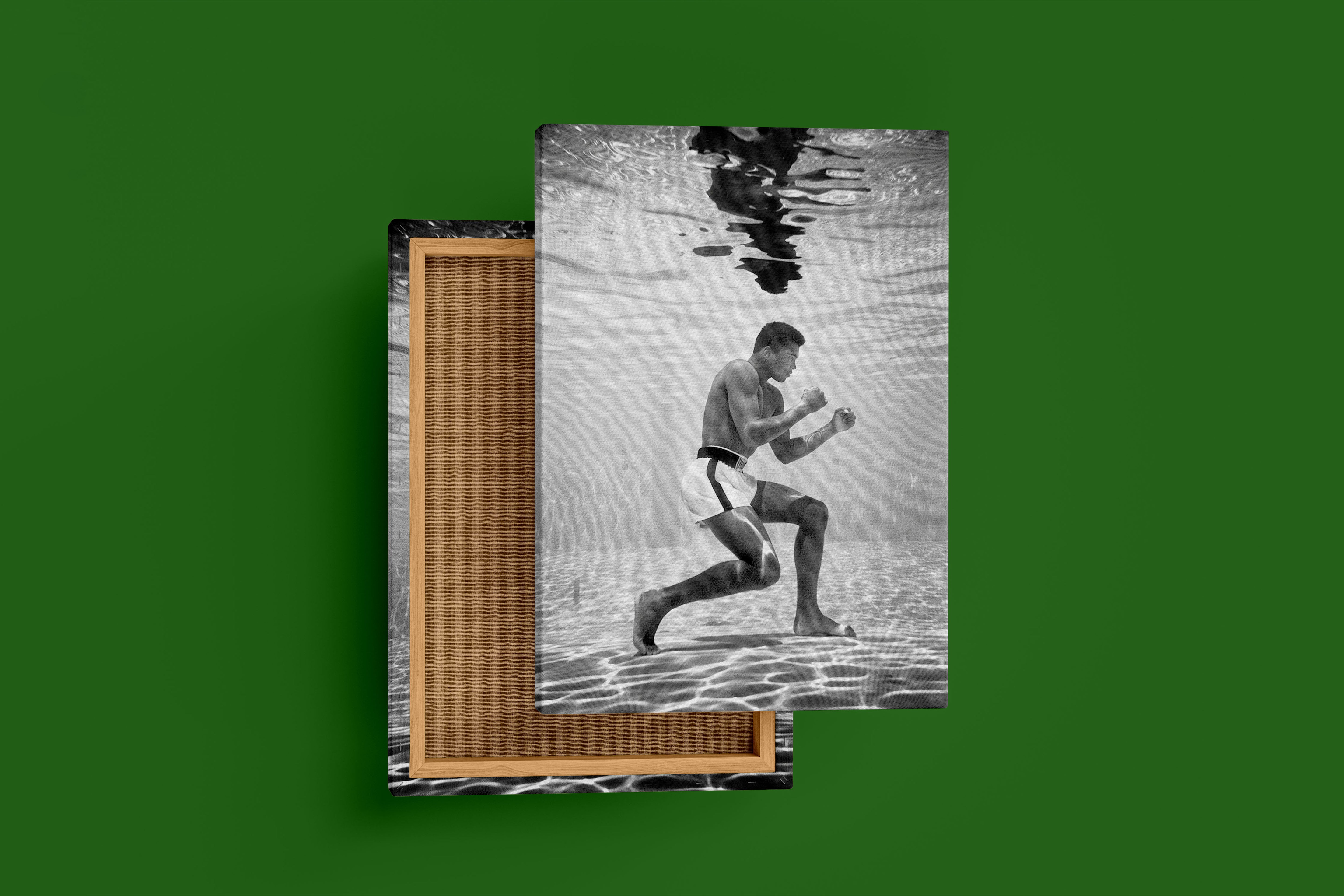 Muhammad Ali, mentality of underwater, art, kanvas tablo