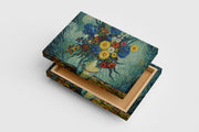 flower motif, flowers in a vase van gogh rhone themed, art, kanvas tablo