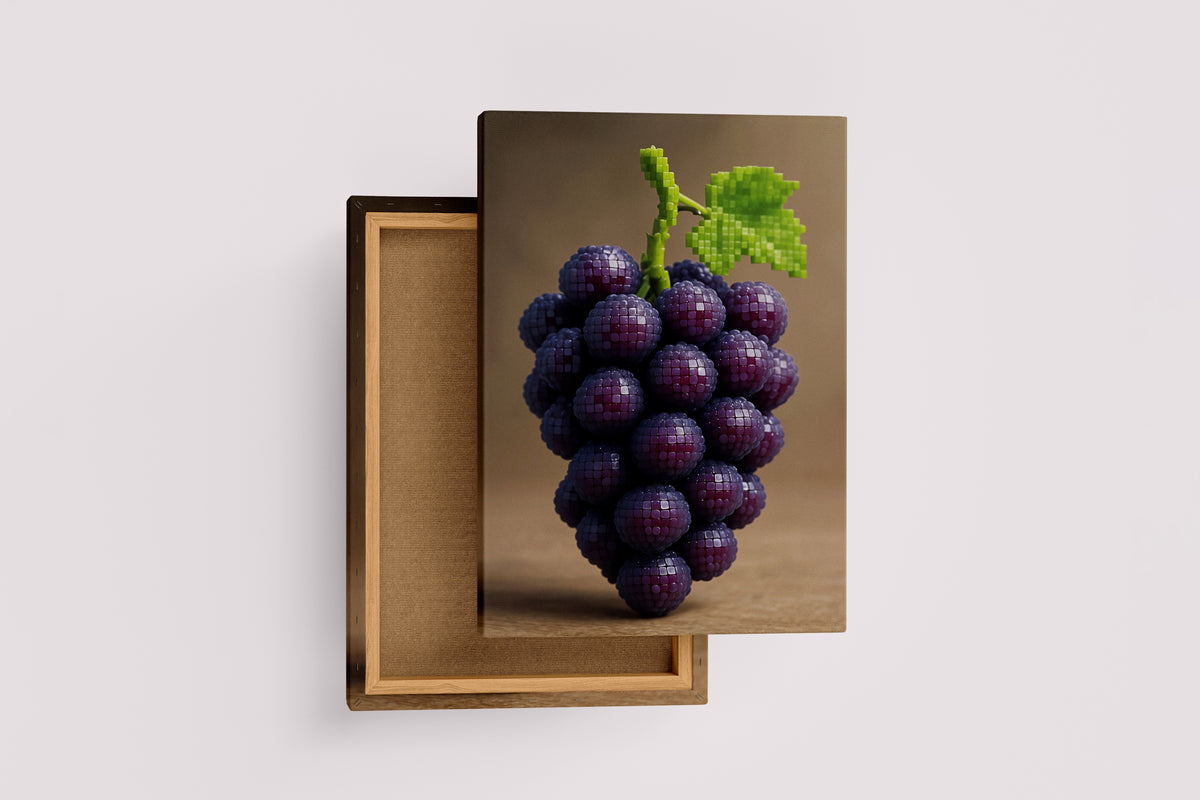 ai creation, round purple grapes, ai art, art, kanvas tablo