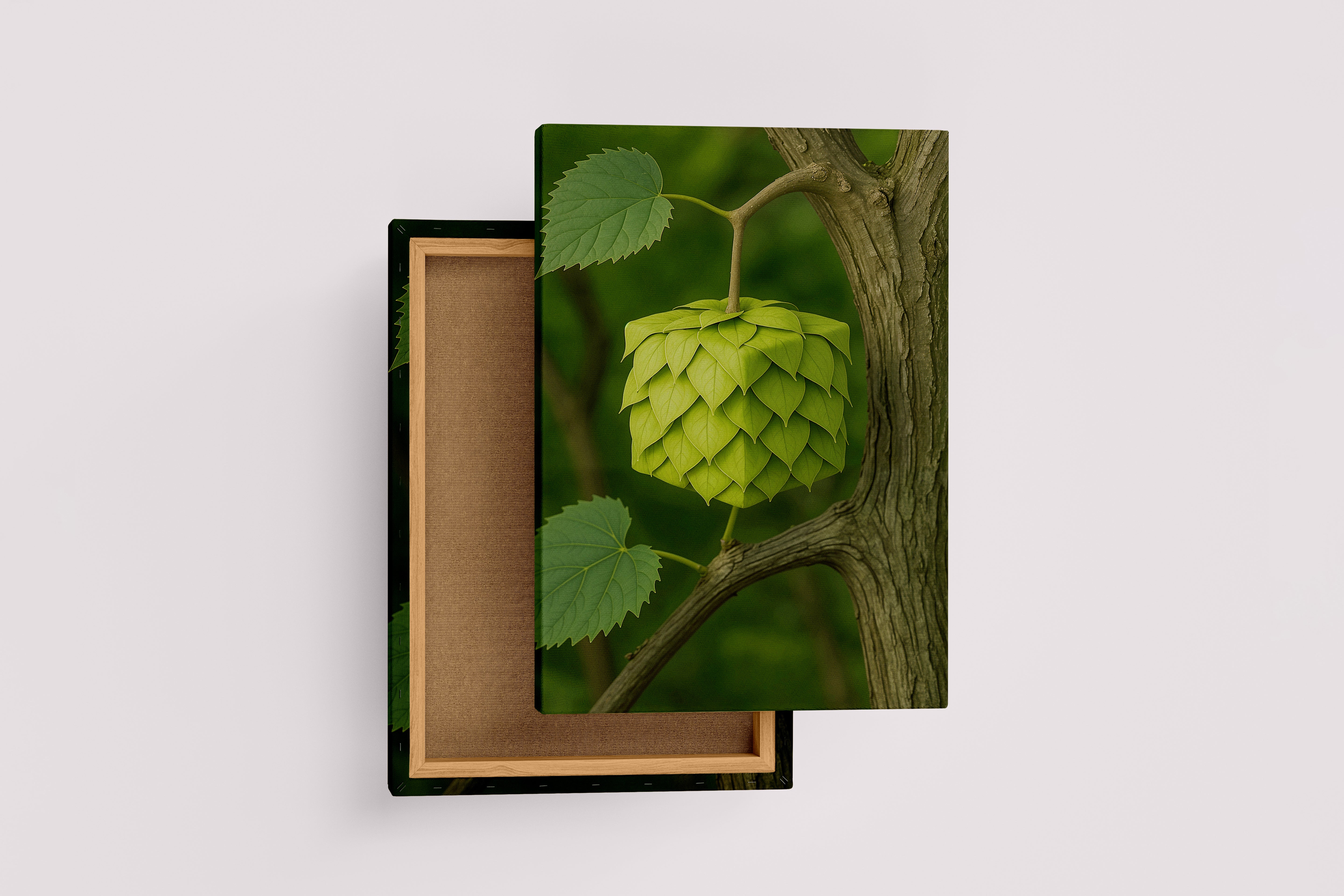 ai creation, square leaf, ai art, art, kanvas tablo
